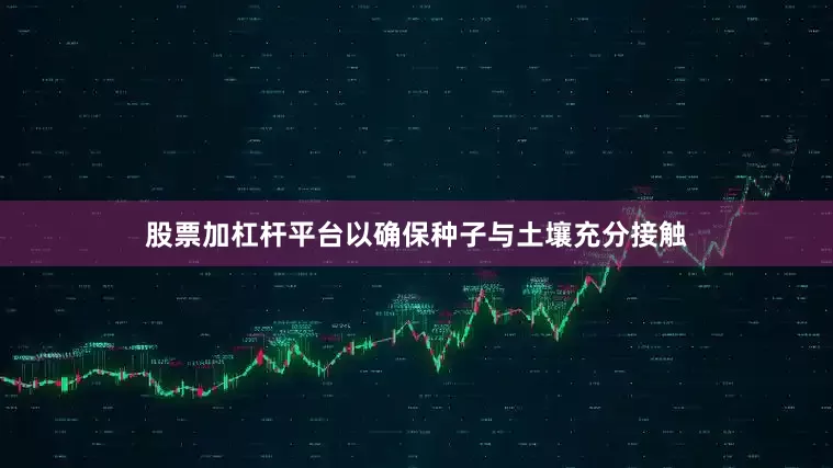 股票加杠杆平台以确保种子与土壤充分接触