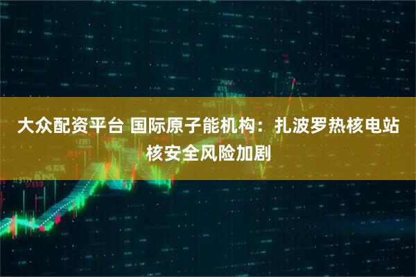 大众配资平台 国际原子能机构：扎波罗热核电站核安全风险加剧