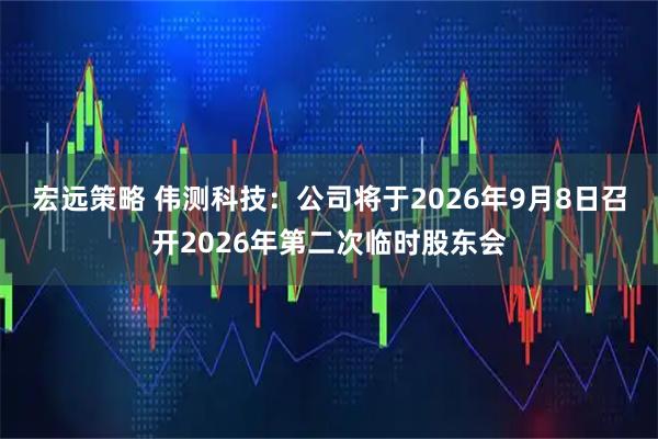 宏远策略 伟测科技：公司将于2026年9月8日召开2026年第二次临时股东会
